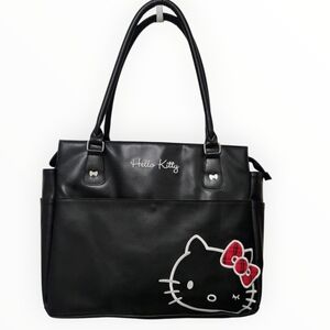 HELLO KITTY SANRIO 2012 Tartan Vegan LeatherTote Bag